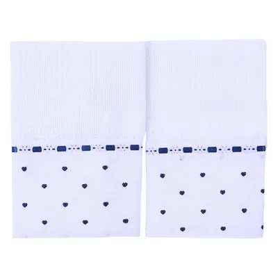 Jogo Toalhinha De Boca Bordados Alexandra Coração - 2 Peças Jogo Toalhinha De Boca Bordados Alexandra Coração - 2 Peças