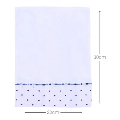 Jogo Toalhinha De Boca Bordados Alexandra Coração - 2 Peças Jogo Toalhinha De Boca Bordados Alexandra Coração - 2 Peças