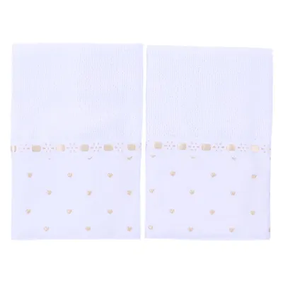 Jogo Toalhinha De Boca Bordados Alexandra Coração - 2 Peças Jogo Toalhinha De Boca Bordados Alexandra Coração - 2 Peças