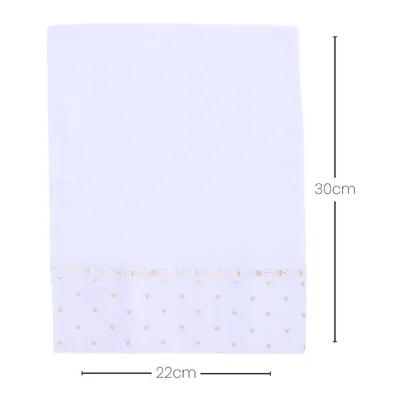 Jogo Toalhinha De Boca Bordados Alexandra Coração - 2 Peças Jogo Toalhinha De Boca Bordados Alexandra Coração - 2 Peças