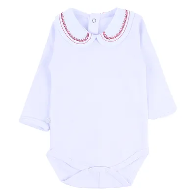 Body Bebê Fofinho Manga Longa Suedine Gola Bordada Body Bebê Fofinho Manga Longa Suedine Gola Bordada