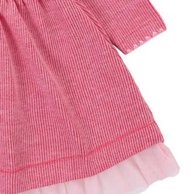 Vestido Bebê Kiki Tricot Bordado Pássaro Vestido Bebê Kiki Tricot Bordado Pássaro