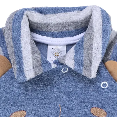 Macacão Longo Bebê Presente De Anjo Plush Bouclé Ursinho