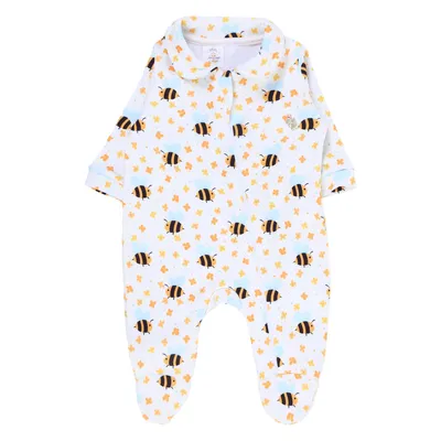 Macacão Longo Bebê Presente De Anjo Soft Abelha
