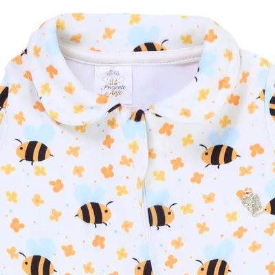 Macacão Longo Bebê Presente De Anjo Soft Abelha