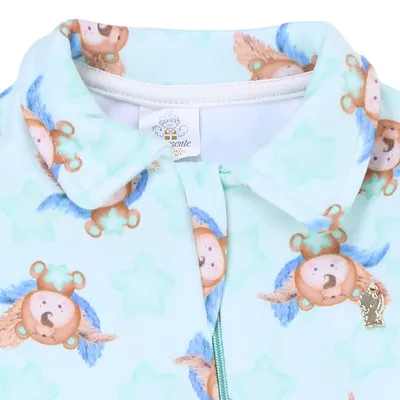 Macacão Longo Bebê Presente De Anjo Soft Ursinho