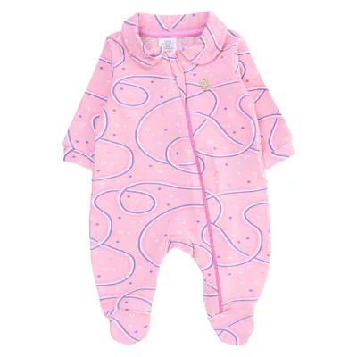 Macacão Longo Bebê Presente De Anjo Estampado