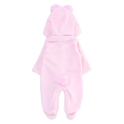 Macacão Longo Bebê Din Don Fleece Ursa