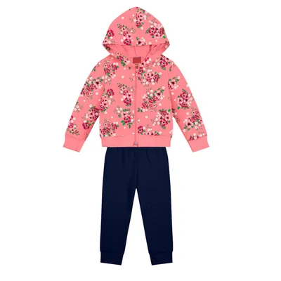 Conjunto Bebê Kyly Moletom Estampa Flores Conjunto Bebê Kyly Moletom Estampa Flores
