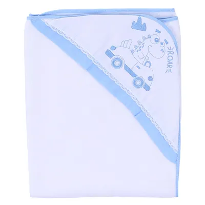 Toalha Com Capuz Art Bebê Forrada Dino