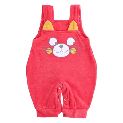 Macacão Longo Bebê Petutinha Plush Jardineira Gato