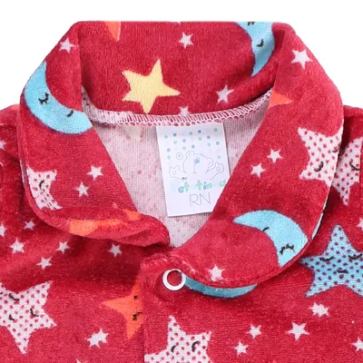 Macacão Longo Bebê Petutinha Plush Estampa Diversa