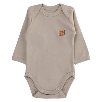 Kit Body Manga Longa Baby Best Algodão Pima - 2 Peças