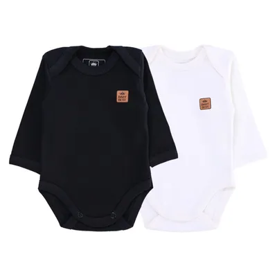 Kit Body Manga Longa Baby Best Algodão Pima - 2 Peças Kit Body Manga Longa Baby Best Algodão Pima - 2 Peças