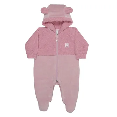 Macacão Longo Bebê Sonho Mágico Capuz Orelhinhas