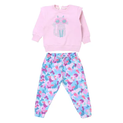 Conjunto Bebê Kookabu Moletom Estampa Gatinha