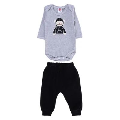 Conjunto Bebê Baby Bee Bordado Ursinho