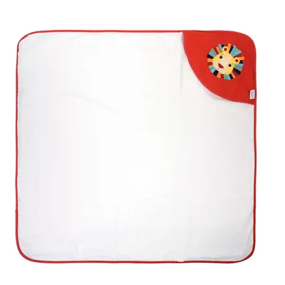 Toalha Com Capuz Baby Joy Forro De Fralda Leão