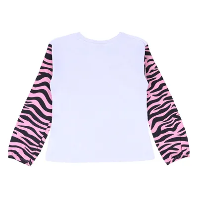 Blusa Manga Longa Infantil Kookabu Meia Malha Estampa Tigre