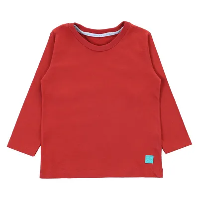 Camiseta Manga Longa Infantil Kookabu Meia Malha Básica