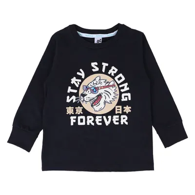 Camiseta Manga Longa Infantil Kookabu Estampa Tigre