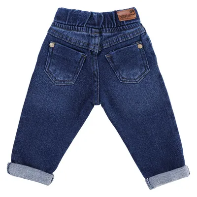 Calça Jeans Bebê Kookabu Moletom Puídos Com Cadarço Lurex