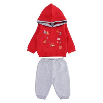 Conjunto Bebê Malwee Moletom Flanelado Estampado Com Capuz\r\n Conjunto Bebê Malwee Moletom Flanelado Estampado Com Capuz\r\n