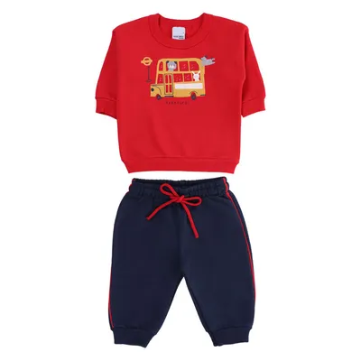 Conjunto Bebê Malwee Moletom Flanelado Estampado Conjunto Bebê Malwee Moletom Flanelado Estampado