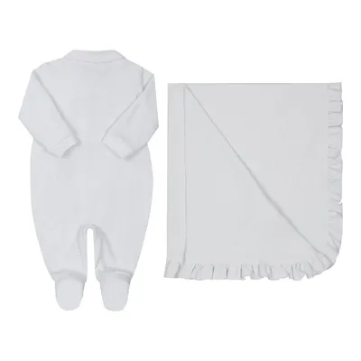 Saída De Maternidade Paraíso Plush Detalhe Laço - 2 Peças