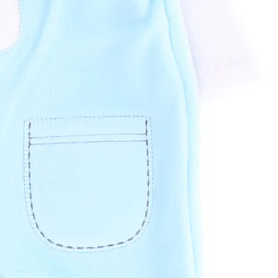 Macacão Longo Bebê Sonho Meu Plush Bordado Urso Macacão Longo Bebê Sonho Meu Plush Bordado Urso