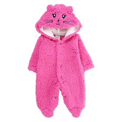 Macacão Longo Bebê Sonho Meu Pelúcia Com Capuz Gata Macacão Longo Bebê Sonho Meu Pelúcia Com Capuz Gata