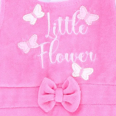 Macacão Longo Bebê Sonho Meu Plush Bordado Borboletas Macacão Longo Bebê Sonho Meu Plush Bordado Borboletas