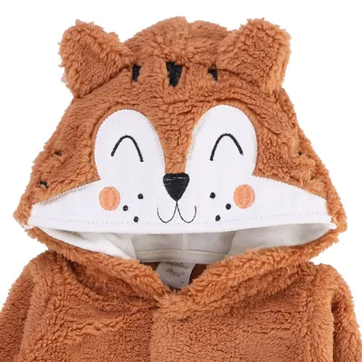 Macacão Longo Bebê Sonho Meu Pelúcia Com Capuz Urso Macacão Longo Bebê Sonho Meu Pelúcia Com Capuz Urso