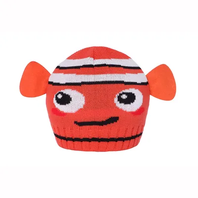 Touca Bebê Boneleska Lã Jacquard Peixinho Touca Bebê Boneleska Lã Jacquard Peixinho