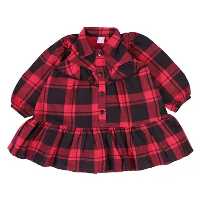 Vestido Bebê Din Don Xadrez Detalhe Babado Vestido Bebê Din Don Xadrez Detalhe Babado