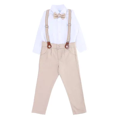 Conjunto Infantil Gijo Kids Com Gravata E Suspensório Conjunto Infantil Gijo Kids Com Gravata E Suspensório