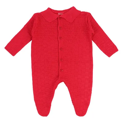 Saída De Maternidade Din Don Linho Com Botões - 2 Peças