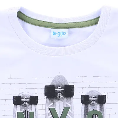 Camiseta Manga Longa Infantil Gijo Estampada