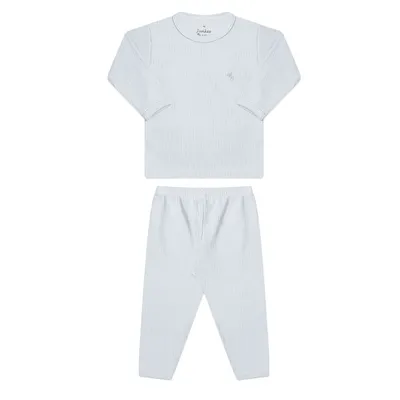 Conjunto Bebê Junkes Longo Canelado Com Bordado Conjunto Bebê Junkes Longo Canelado Com Bordado