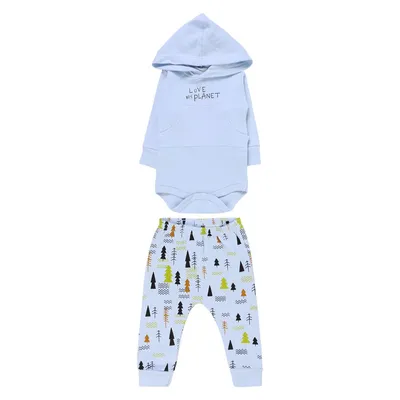 Conjunto Bebê Junkes Body Manga Longa Com Capuz