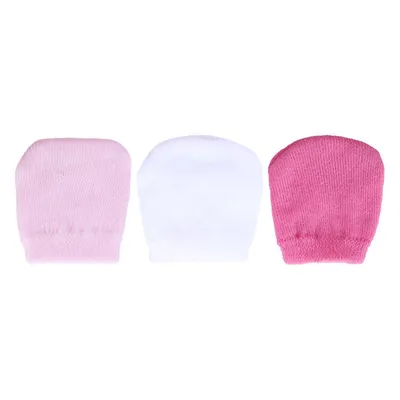 Kit Luva Bebê Duck Malha Atoalhada Lisas - 3 Pares