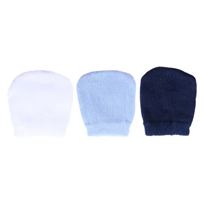 Kit Luva Bebê Duck Malha Atoalhada Lisas - 3 Pares