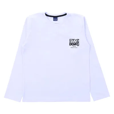 Camiseta Manga Longa Juvenil Okyside Estampa Costas Skate