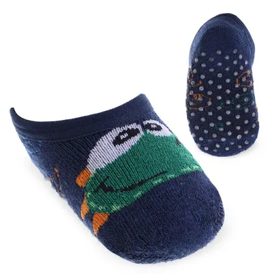 Meia Sapatilha Bebê Duck Atoalhada Antiderrapante Sortida