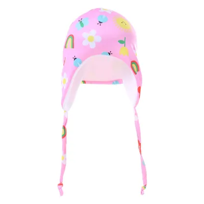 Touca Bebê Everly Térmica Estampada Com Amarração Touca Bebê Everly Térmica Estampada Com Amarração