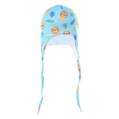 Touca Bebê Everly Térmica Estampada Com Amarração Touca Bebê Everly Térmica Estampada Com Amarração