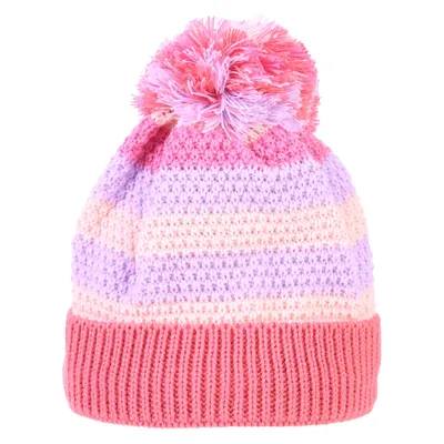 Touca Infantil Everly Colors Listrada Pompom Touca Infantil Everly Colors Listrada Pompom