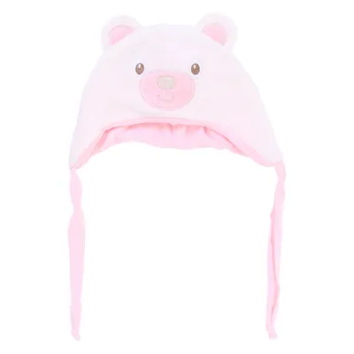 Touca Bebê Everly Fleece Urso Orelhinhas