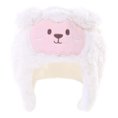 Touca Bebê Everly Ovelha Pelúcia Touca Bebê Everly Ovelha Pelúcia