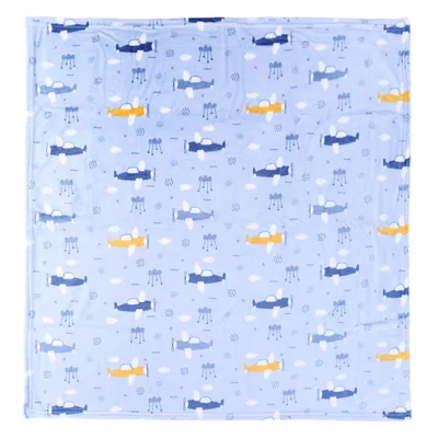Cobertor Minasrey Baby Nice Flanelado Avião Saquinho Cobertor Minasrey Baby Nice Flanelado Avião Saquinho